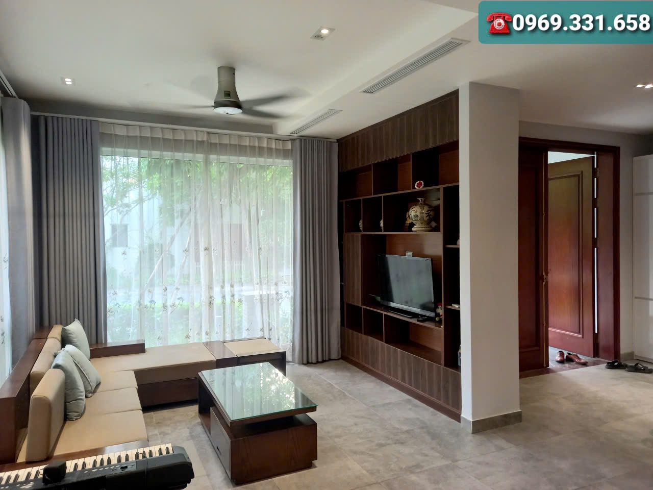 Corner villa with 5 bedrooms for rent in Mimosa Ecopark