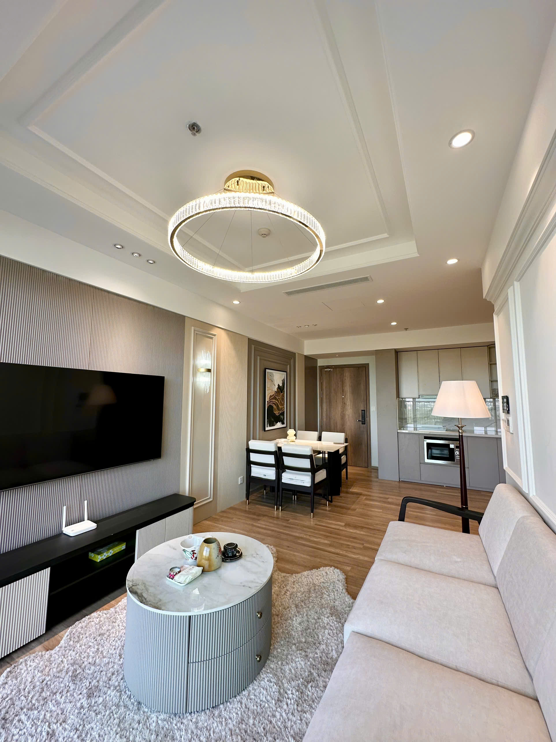 Elegant apartment in Landmark Onsen 2 bedrooms with bathtub and saunna